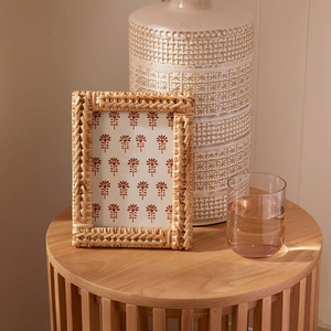 Marco de Fotos de Ratán Ecológico, Marco de Fotos de Mimbre Natural Hecho a Mano, Soporte de Mesa para Decoración de Paredes de Sala de Estar, Dormitorio y Hogar - Product Image 4