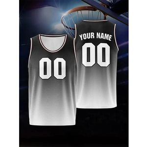 Ensemble de maillots de basket-ball imprimés avec logo personnalisé en gros sans manches antibactérien respirant 100% polyester équipe professionnelle - Product Image 2