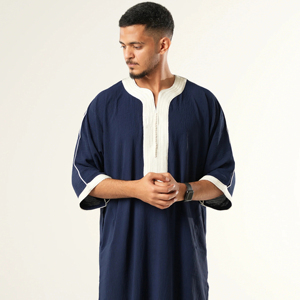 2025 Ethnique Confortable Plus Size Thobes Jubbah Respirant Vêtements Islamiques en Vrac Quantité Porter pour Adultes - Product Image 1