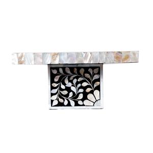 ที่วางเค้กเรซินทรงสี่เหลี่ยมประดับมุกฝังลายดอกไม้ออกแบบได้ตามต้องการ - Product Image 6