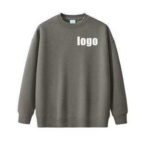 Men New Fashion Plain <b>Thick</b> Pullover Sweatshirt Comfortable Embroidered Custom Logo Casual Autumn Warm Men custom - Product Image 6