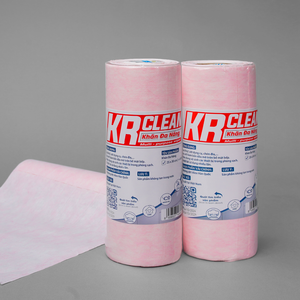 KrClean Serviettes de cuisine polyvalentes de haute qualité Lingettes en rouleau en tissu non tissé absorbant Style uni Fabriqué au Vietnam - Product Image 6