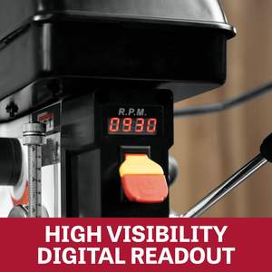 Taladro de Banco Industrial de 12 Pulgadas con Velocidad Variable, 1/2 HP, 115V, 1 Fase, Grado Industrial - Product Image 3