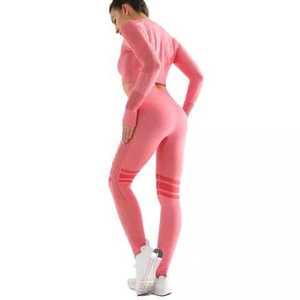 Ensemble de Leggings sans couture de qualité supérieure, ensembles de sport de Fitness pour femmes, séchage rapide, ensemble de Leggings respirants, vêtements de Yoga - Product Image 3
