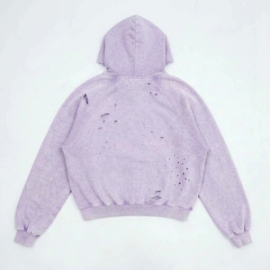 High quality men distressed <b>hoodie</b> designed with <b>soft</b> fabric relaxed fit modern appearance and lasting comfort for casual use - Product Image 2