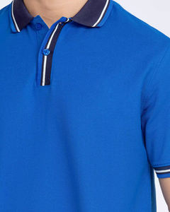 Chemise en tricot à col châle décontractée pour homme, été, unie, meilleure impression personnalisée, manches courtes, col de golf, t-shirt de haute qualité - Product Image 3