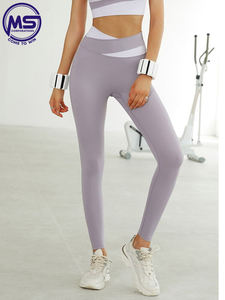 New Women's Yoga Gym <b>Leggings</b> Breathable Mid <b>Waist</b> Spandex/Polyester SEAMED Hip Lifting Fitness Sport Clothing Custom Gym Wear - Product Image 6