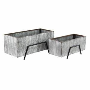 Nouvelle jardinière galvanisée à la mode de qualité supérieure pour plantes d'intérieur balcon extérieur et espaces de jardin offrant une décoration de maison moderne et élégante - Product Image 5
