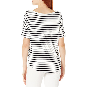 T-shirts décontractés surdimensionnés pour femmes en coton/fibre de bambou, respirants, anti-rides, séchage rapide - Product Image 3