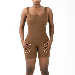 ชุดบอดี้สูทแบบชิ้นเดียวระบายอากาศได้สำหรับผู้หญิงชุดกระชับสัดส่วนผ้าใยสังเคราะห์สำหรับกระชับหน้าท้อง - Product Image 1