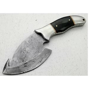 Couteau de chef JEXMOO en acier Damas fait main, multifonctionnel, motif goutte de pluie, avec étui en cuir pour utilisation en cuisine - Product Image 1