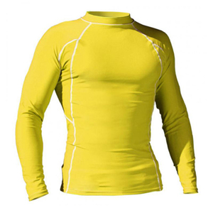 Alta calidad MMA hombres Bjj Rashguard camisa de manga larga logotipo personalizado impreso liso Jiu Jitsu Fitness protección UV Swim Rash Guard - Product Image 2
