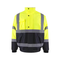 Chaqueta de Trabajo con Capucha Personalizada para Exteriores, con Franja Reflectante, LED Intermitente, Impermeable, de Poliéster, con Logotipo Personalizado y Marca Personalizada