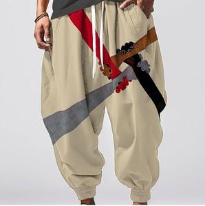 Jogging unisexe personnalisé, vêtements de yoga et de sport, pantalon de survêtement à taille élastique, pantalon de survêtement, nouveau style de vêtements de sport respirant, 100% polyester - Product Image 2