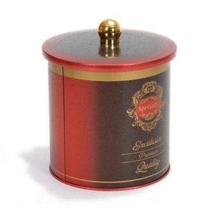 กระป๋องโลหะทรงกลมมือจับ2.1L สีแดง Ø140x150mm เก็บและภาชนะบรรจุอาหารแบบพิเศษ - Product Image 2