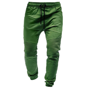 2024 personnalisé haute qualité mode couleur verte hommes sport Joggers taille haute lâche cordon Joggers hommes pantalons - Product Image 1