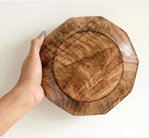 Mini cuenco de madera de acacia de forma hexagonal recién llegado, platos de madera natural a la venta, cuencos de madera de India - Product Image 3