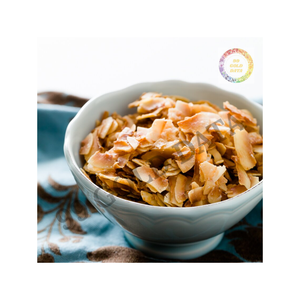 Copos de coco tostados crujientes de origen vietnamita con rico aroma y tono dorado para coberturas premium y producción de bocadillos - Product Image 1