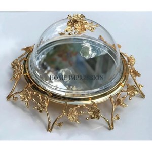 Gold Polished Metal Luxury Cake Stand 3 Tier Oval Shape Stainless Steel Table Top Food and Cake Display Stand Platter Kitchen - Product Image 3