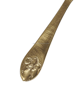 Cuillère en laiton doré faite à la main de haute qualité, taille personnalisée, ensemble de couverts de luxe moderne pour fêtes, produit en promotion - Product Image 5