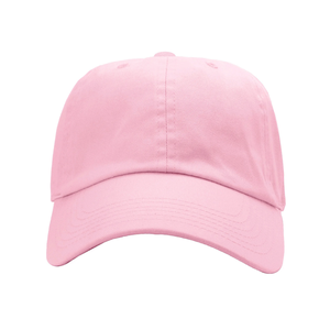 Haute qualité imperméable Baseball classique casquette de Baseball coton doux taille réglable rose clair 100% coton lavable réglable - Product Image 6