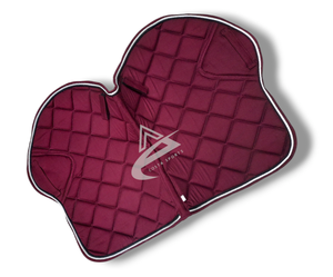 แผ่นรองอานม้าแบบกระโดดผ้าฝ้ายผสมโพลีคอตตอนสำหรับม้า - Product Image 2