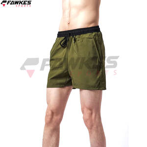 กางเกงขาสั้นผู้ชายสำหรับฤดูร้อนกางเกงกีฬาผ้าฝ้ายเอวยางยืดแบบผูกเชือกลำลองพร้อมโลโก้ตามสั่ง - Product Image 2