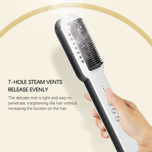 Cepillo Alisador de Cabello con Vapor, Calentamiento PTC, Peine Alisador Iónico, Herramienta de Peinado para un Cabello Suave y sin Frizz - Product Image 3