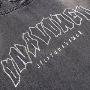 Sudadera con Capucha Bordada Desgastada para Hombre, Sudadera de Tela Suave con Puños y Cintura Acanalados, Sudadera Moderna con Bordado Desgastado para Hombre - Product Image 5