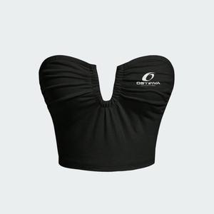 Soutien-gorge de sport pour femme, design simple et léger, logo personnalisé sur le devant, haute qualité, respirant, imprimé, pour la gym et le yoga - Product Image 5