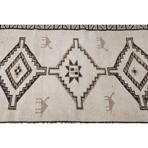 Tapis vintage Herki, tapis turc de 3,2 x 11,1 pieds, tapis en laine persan brun - Product Image 5