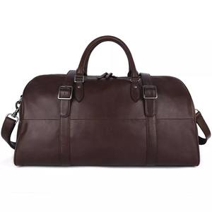 Vintage Genuine Leather Men's Travel <b>Bag</b> Leather Duffel <b>Bag</b> Large Capacity Top-Layer Cowhide Handbag <b>Crossbody</b> - Product Image 6