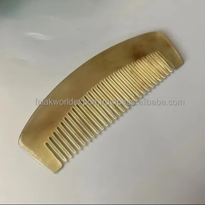 Peine de Cuerno de Búfalo 100% Natural, Herramienta de Peinado Artesanal para Cabello, Peine de Cuerno de Vaca y Buey Portátil de Falak World Export - Product Image 6