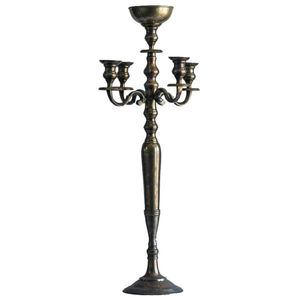 Candélabre de conception Unique forgé couleur or brillant poli Style Vintage église et fournitures de candélabre à usage religieux - Product Image 6