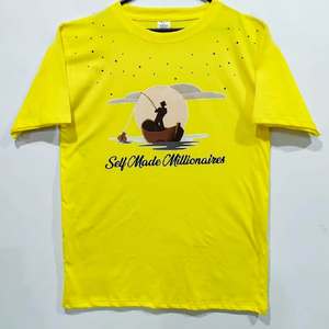 เสื้อยืดผู้ชายผ้าฝ้ายถักแท้ 100% จากโรงงานผู้ผลิต (OEM) |   เสื้อแขนสั้นเนื้อนุ่ม ระบายอากาศดี ทรงปกติ พิมพ์ลายซิลค์สกรีน เป็นมิตรกับสิ่งแวดล้อม ซักได้ น้ำหนัก 240 กรัม - Product Image 5