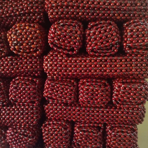 Cojín de asiento interior de coche con cuentas de madera ventilada Material de refrigeración para una comodidad óptima - Product Image 3