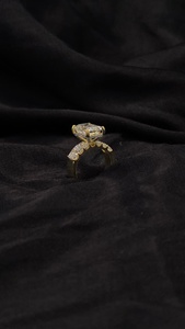 แหวนเพชร3CT รูปตัว D VS1มรกตตัดแหวนแต่งงานหมั้นหมาย - Product Image 4