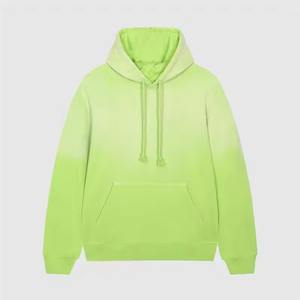 Sudadera con capucha de invierno de pana de algodón 100% de alta calidad personalizada al por mayor con estampado de pantalla lavado acabado desteñido al sol para unisex - Product Image 4