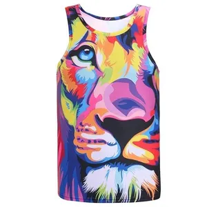 Hoge Kwaliteit 100% Katoenen Fit Tank Top Bodybuilding Fitness Running Mouwloze Gym Tank Top Voor Mannen