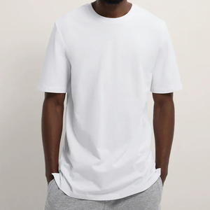 เสื้อยืดผ้าฝ้าย100% สำหรับผู้ชายสั่งทำโลโก้ได้เสื้อยืดสตรีทไซส์ใหญ่พิเศษ - Product Image 2