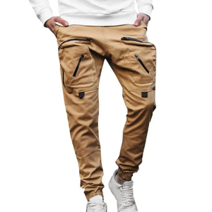 Pantalones Cargo para Hombre a Precio Económico, Pantalones Cargo Casuales para Trabajo al Aire Libre, Pantalones Cargo Casuales para Jóvenes, Corte Ajustado, Cintura Media, Lavados - Product Image 3