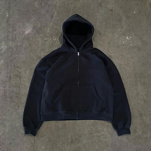 Nouveau survêtement baggy tendance, fabricant de survêtements pour hommes de haute qualité en coton, ensemble avec sweat à capuche et pantalon à fermeture éclair, ensemble deux pièces - Product Image 5