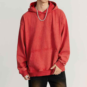 Sudadera con capucha para hombre con logotipo personalizado con tela suave de ajuste de gran tamaño y aspecto simple, ideal para ropa de marca y moda urbana - Product Image 2