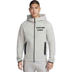 Hot Selling Vintage Autumn Custom Logo Tech Fleece Men's Two Piece <b>Tracksuit</b> Jogging Sportswear Quick Dry - Product Image 1
