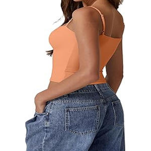 Camiseta sin mangas de verano al por mayor para mujer Sexy Lady sin mangas con punto de contraste transpirable Jersey estilo casual hecho por Dressports - Product Image 4