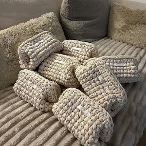 Bolso de mano de ganchillo grueso de lujo único, bolso hecho a mano, bolso de ganchillo para mujer - Product Image 4