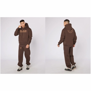 Sudadera con capucha de algodón orgánico 100% para hombre, ropa de calle gruesa y pesada de alta calidad de gran tamaño, patrón sólido bordado - Product Image 1