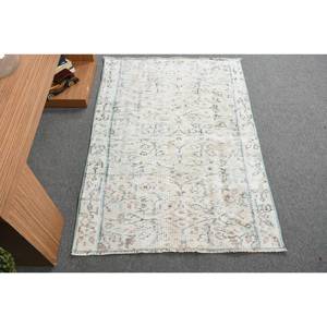 Alfombra turca Vintage blanca moderna 29X41 pies Área grande Estilo clásico Patchwork abstracto Rectángulo Pasillo Lana Alfombra de habitación de látex - Product Image 1