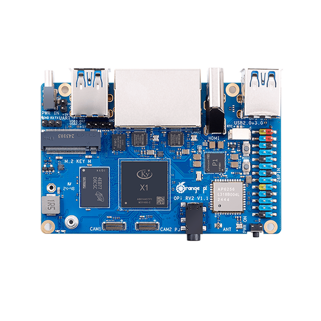 8 core RISC-V Dual Gigabit network port Dual M2 interface Orange Pi RV2 Development board