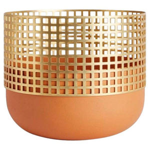 Large Gold Polished Metal Food Serving <b>Bowl</b> with Wooden Base Superior Quality Elegant Design Ideal <b>for</b> <b>Desserts</b> and Table Use - Product Image 5